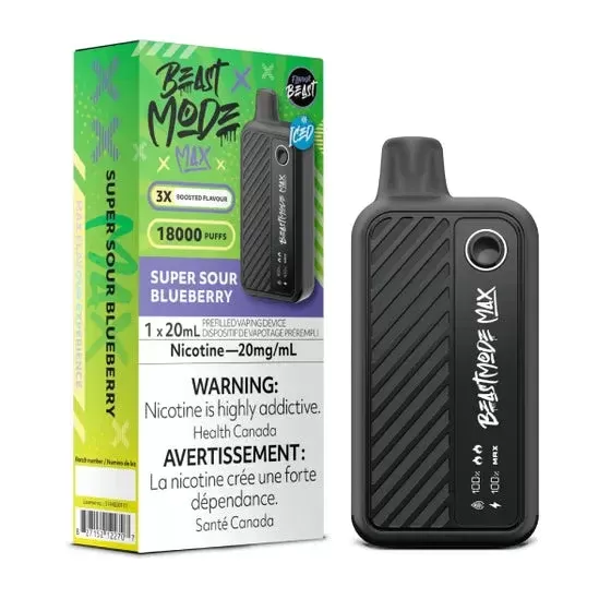 Flavour Beast Beast Mode Max 18K Disposable – Super Sour Blueberry