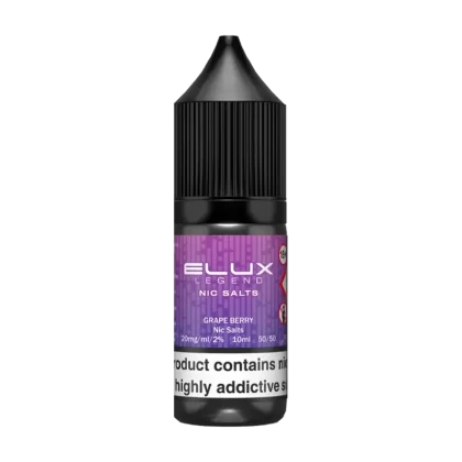 Grape Berry Nic Salt by Elux 10ml - 10mg - Vape Product (3300D7)