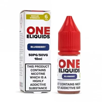 Blueberry E-Liquid 50/50 Series by ONE E-Liquids (10ml) - 12mg