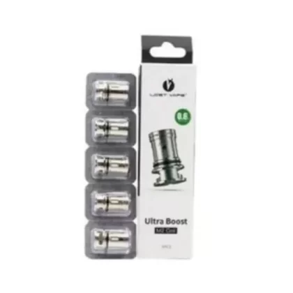 Lost Vape Ultra Boost Vape Coil - Pack Count#5 Pack~Resistance#L1 0.4 ohm>L3 0.8ohm>L5 1.4ohm>L6 1.0ohm>L7 0.3ohm>L8 1.2ohm>L10 0.6ohm>M1 0.3ohm>M2 0.6ohm>MTL 1.0ohm>M3 0.15ohm>M4 0.2ohm
