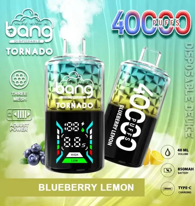 Bang Tornado 40000 40K Puffs | LED display, long lasting disposable vape wholesale - Aiviouvapes