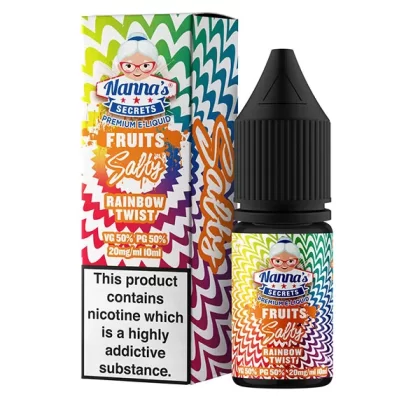 Nanna's Secrets Rainbow Twist Nic Salt E-Liquid - 20mg