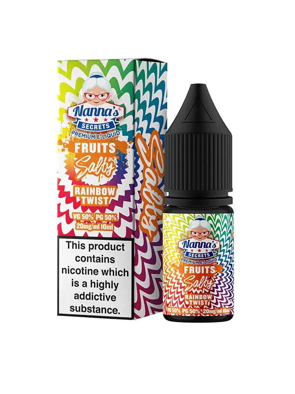 Nanna's Secrets Rainbow Twist Nic Salt E-Liquid - 20mg