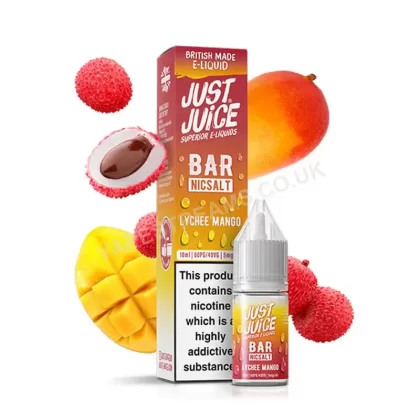 Just Juice Bar Lychee Mango Nic Salt E-Liquid - Vapestreams Co