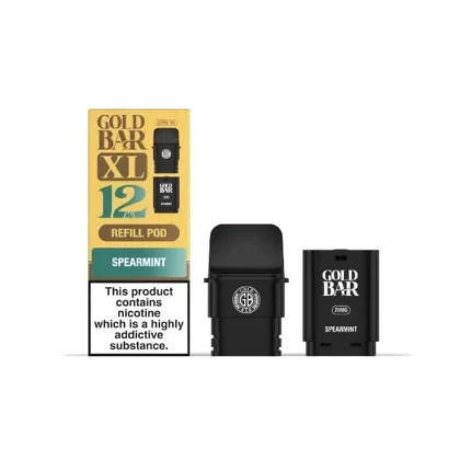 Gold Bar XL Prefilled Replacement Pod Spearmint - Nicotine Strength#20mg (989522)