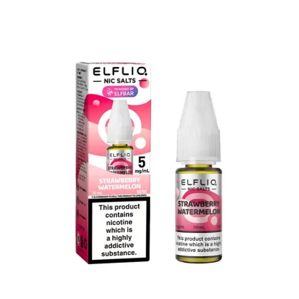 Elf Bar ElfLiq Strawberry Watermelon Nic Salt E-Liquid - 10mg - Vape Product