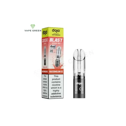 Watermelon Ice Prefilled Pod by Vaporesso Dojo Blast 2000 Go