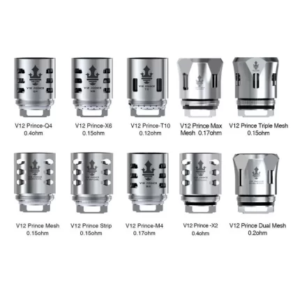 Smok TFV12 Prince Tank Replacement Coils 3PCS-PACK - V12 Prince-T10 0.12ohm