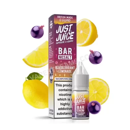 Just Juice Bar Blackcurrant Lemonade Nic Salt E-Liquid - Vapestreams Co