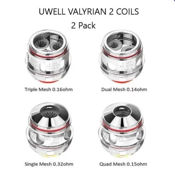 Uwell Valyrian 2 Coils Single/ Dual/ Triple/ Quad Pack Of 2