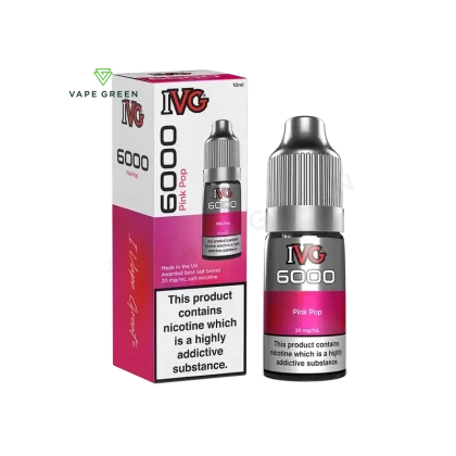 Pink Pop Nic Salt E-Liquid by IVG 6000