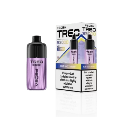 Feoba Treo 33000 Prefilled Pod Kit Blue Razz Cherry - Nicotine Strength#20mg