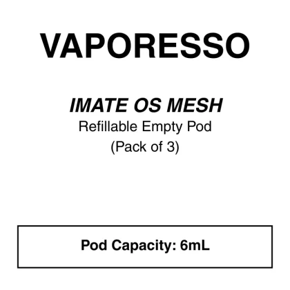 Vaporesso iMate OS Mesh Pod - Vapeys Co Nz