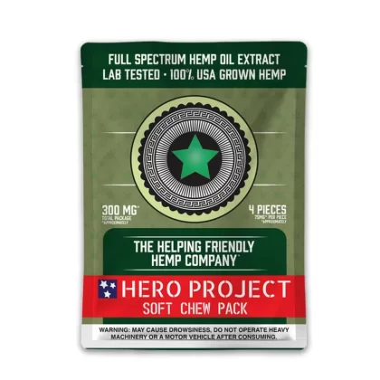 The Hero Project Full Spectrum CBD Soft Chews – 300mg