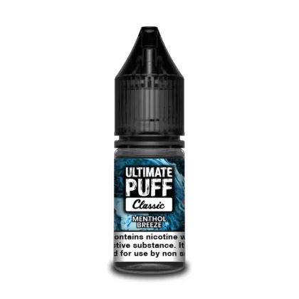 Ultimate Puff Classic Menthol Breeze 10ml Vape Juice - 10 Pack - Strength 3mg