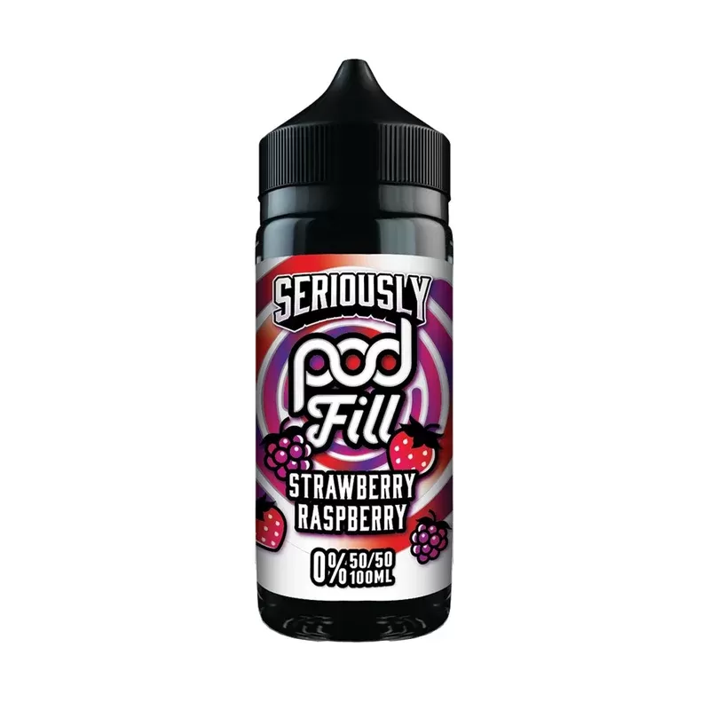 Strawberry Raspberry 50/50 100ml Shortfill by Seriously Pod Fill