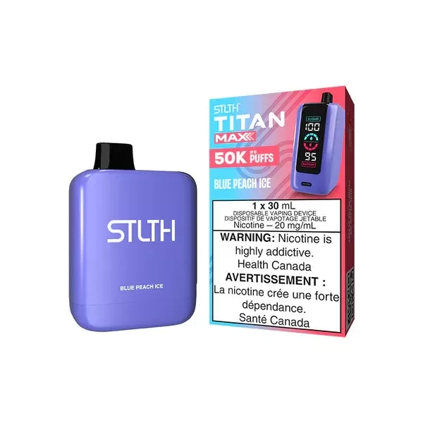 STLTH Titan Max Disposable Vape – 50k Puffs – Blue Peach Ice