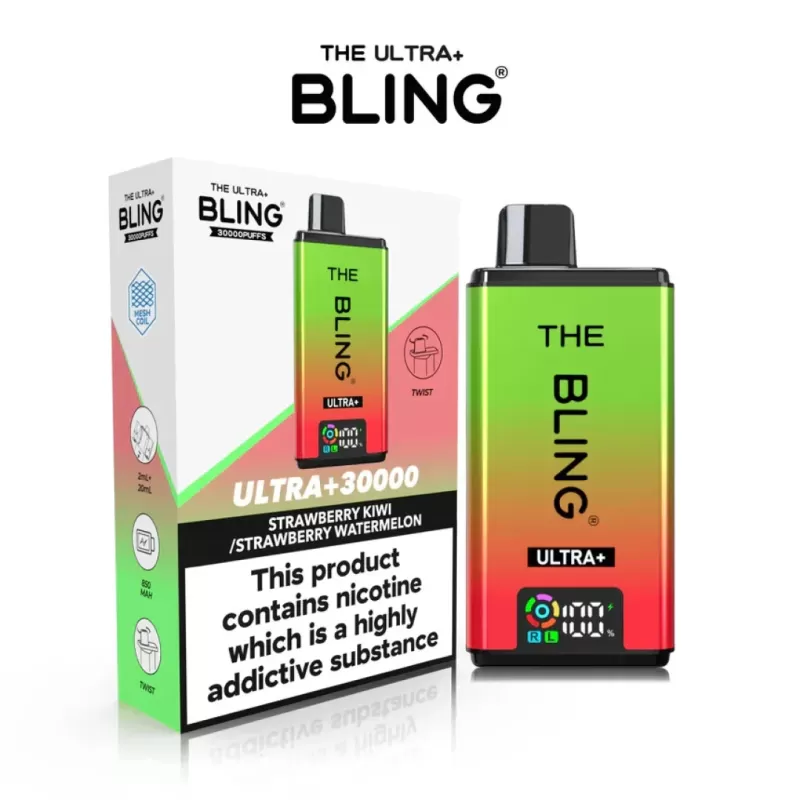 The Crystal Bling Ultra Plus 30K Prefilled Pod Kit - Cherry Watermelon/WatermelonIce
