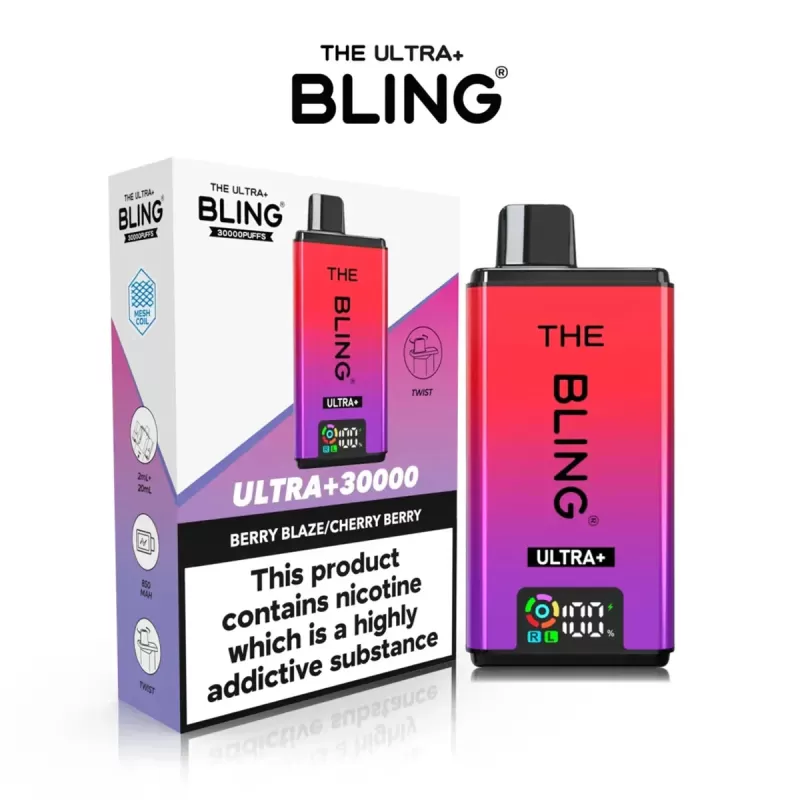 The Crystal Bling Ultra Plus 30K Prefilled Pod Kit - Cherry Watermelon/WatermelonIce - Image 3