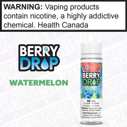 Watermelon by Berry Drop - Strength#3 mg/mL 60mL ON>6 mg/mL 60mL ON>12 mg/mL 60mL ON