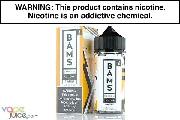 CAPTAIN CANNOLI BY BAM’S CANNOLI 100ML - Vapejuice