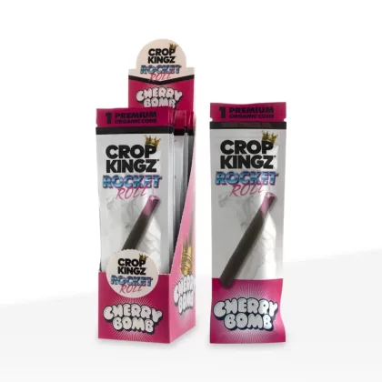 Crop Kingz | Rocket Roll Organic Hemp Wrap | Cherry Bomb – 15 Count