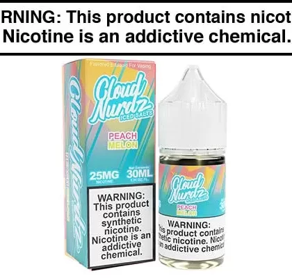 PEACH MELON ICED BY CLOUD NURDZ SALT 30ML - Vapejuice