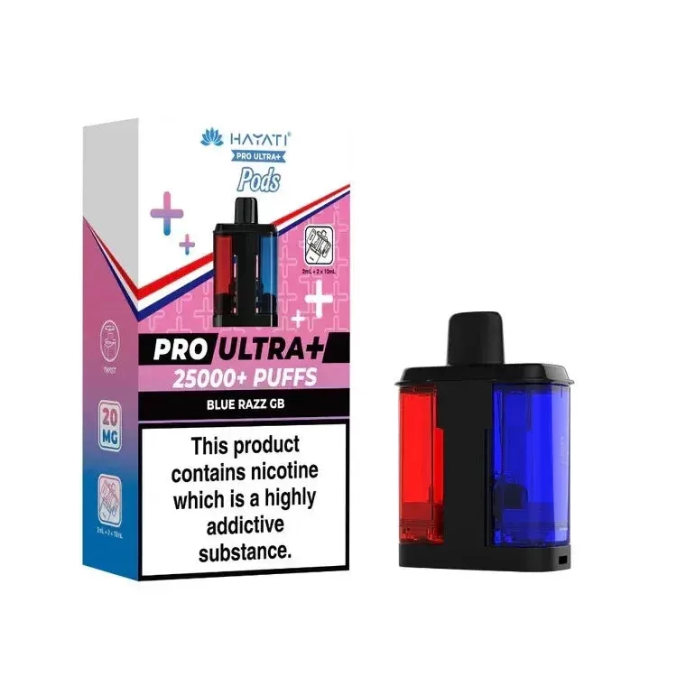 Hayati Pro Ultra Plus 25K Prefilled Pods - Box of 5 - Straw Guava / Dragon Berries