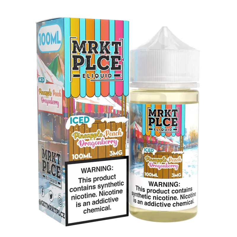 MRKTPLCE - ICED Pineapple Peach Dragonberry - 100ML E-Liquid - 3MG