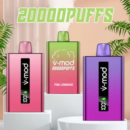 Komodo V-Mod 20000 Puffs Rechargeable Disposable Kit (10pc/pack) - Pink Lemonade