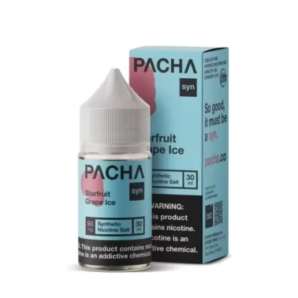 Pacha Salt E-Liquid – Starfruit Grape Ice 30ml