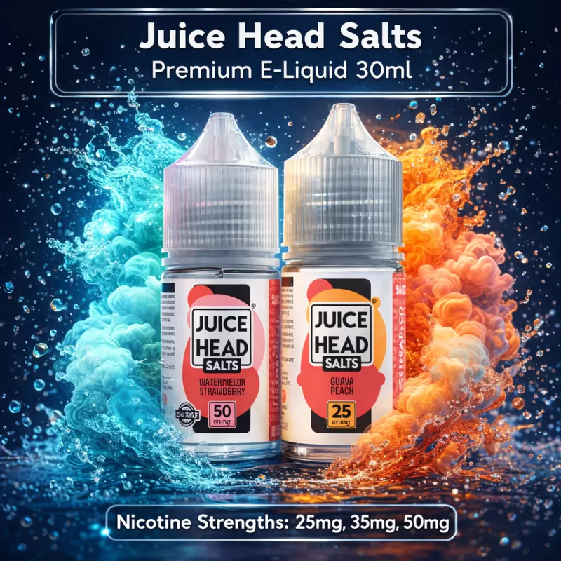 Juice Head Salts Premium E-Liquid 30ml - Citrus Blueberry FREEZE / 50mg - Vapeciga