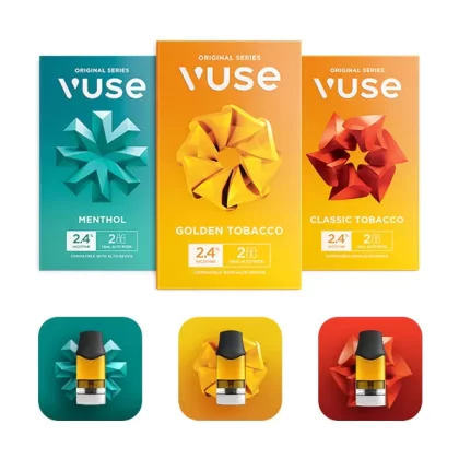Vuse Alto Pods - Menthol, Rich Tobacco; 1.8% Nic (18mg), 2.4% Nic (24mg); 2 Pods, 4 Pods