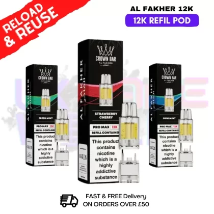 Al Fakher 12K REPLACEMENT POD – £4.99