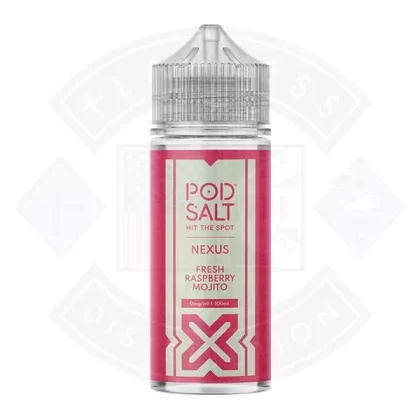 Pod Salt Nexus Fresh Raspberry Mojito 0mg 100ml Shortfill