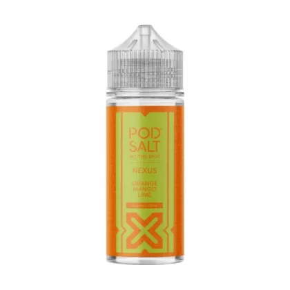 POD SALT NEXUS ORANGE MANGO LIME 100ML SHORTFILL E-LIQUID - Ecigdepot