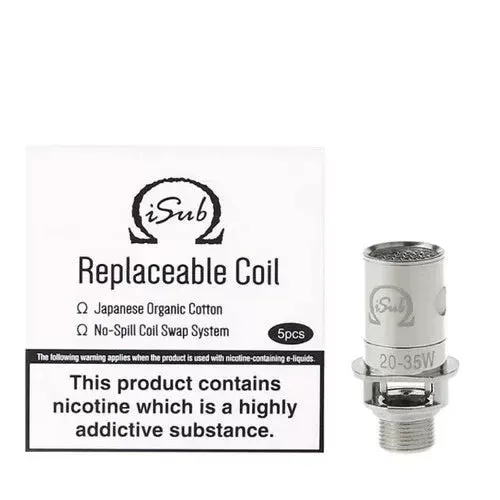 5x Innokin iSub Plexus Coils 3D