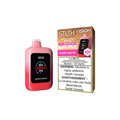 Stlth Vision Disposable Vape – 20K Puffs – Coconut Razz Ice