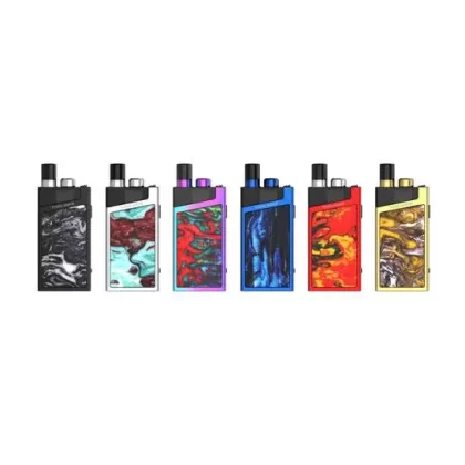 SMOK Trinity Alpha Pod System Kit - Bright Black, Prism Blue