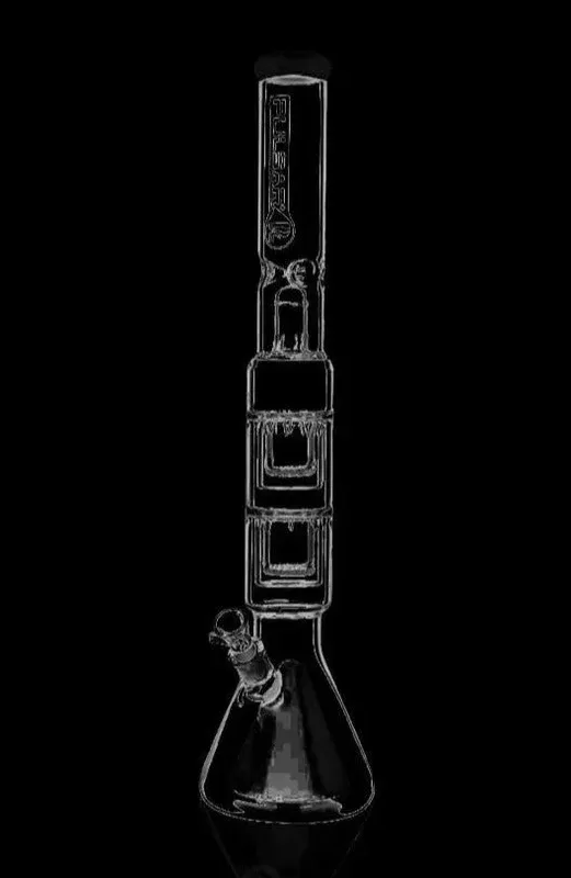 Pulsar Double Inverted Showerhead Perc Beaker Bong - Vape Store