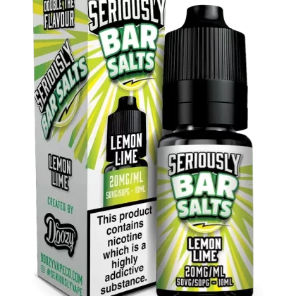 DOOZY SERIOUSLY BAR SALTS LEMON LIME 10ML NIC SALT E-LIQUID