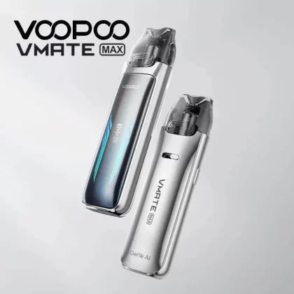 VOOPOO VMATE MAX POD SYSTEM - COLOR#Dove Gray>Fancy Purple>Glacier Silver>Neon Blue>Onyx Black>RUBY RED>Shiny Green (E018A1)