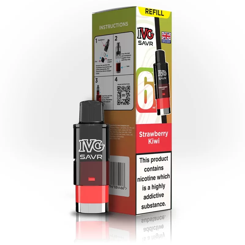 IVG SAVR Strawberry Kiwi Refill - Ejuicewarehouse