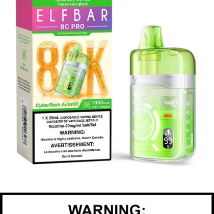 Strawberry Kiwi Ice Elf Bar BC Pro Disposable Vape