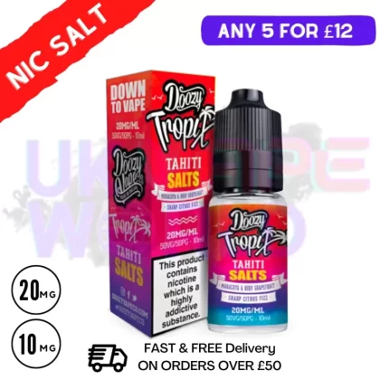 Tahiti Tropix DOOZY Nicotine Salt 10ml Nic Eliquid