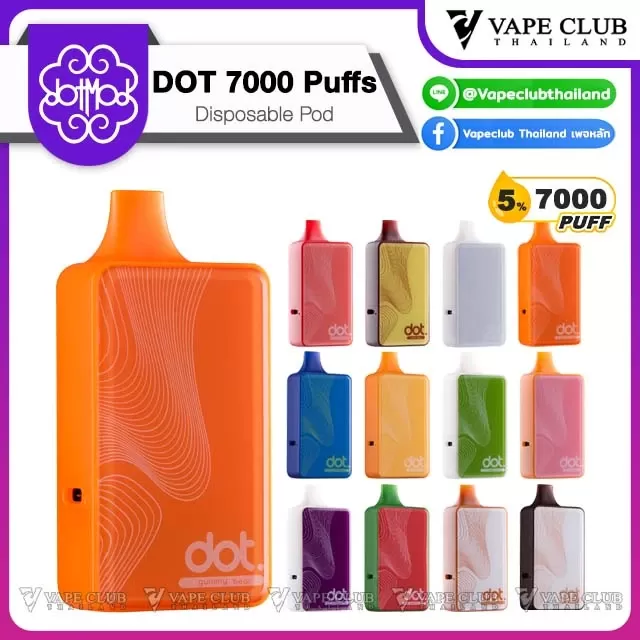 Dot 7000 Puffs Disposable Pod By Dotmod