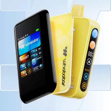 whatabar TIK TAG 50K Puff Disposable Device - 50000 Puffs - w/ Smart Screen / Blue Raspberry Ice - Image 3