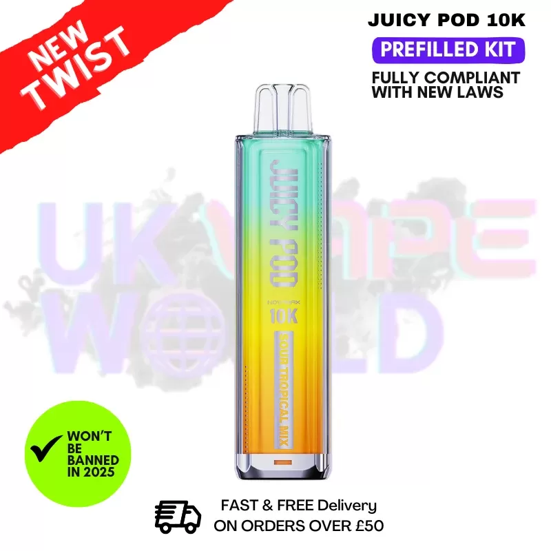 Sour Tropical Mix Juicy Pod 10K NovaMax Pod Kit – £8.99