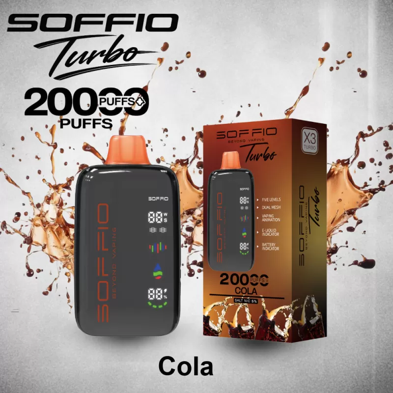 Soffio Turbo Disposable Vape (20,000 Puffs) - Mixberry / 20 mg - Image 3
