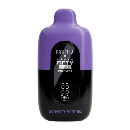 Bonker Berries FRUITIA X Fifty Bar 20K - Nicotine#50mg~Size#Single>5 Pack
